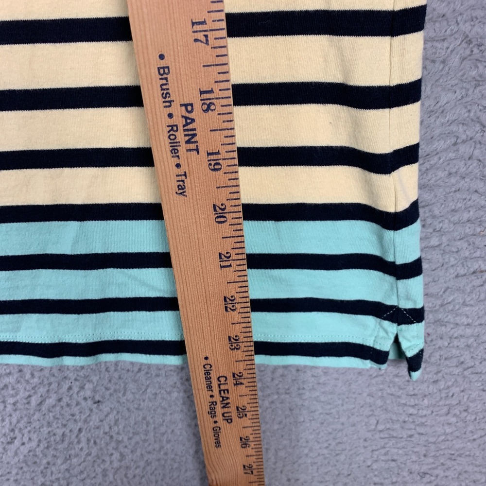 Barbour Bradley Top Women's US 8 Multicolor Striped Long Sleeve Cotton T-Shirt - Picture 8 of 10